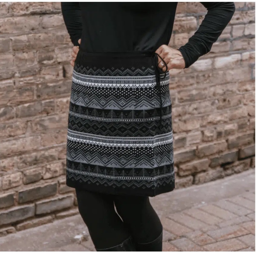 Heim-made Merino Wool Fair Isle Nordic Mini skirt